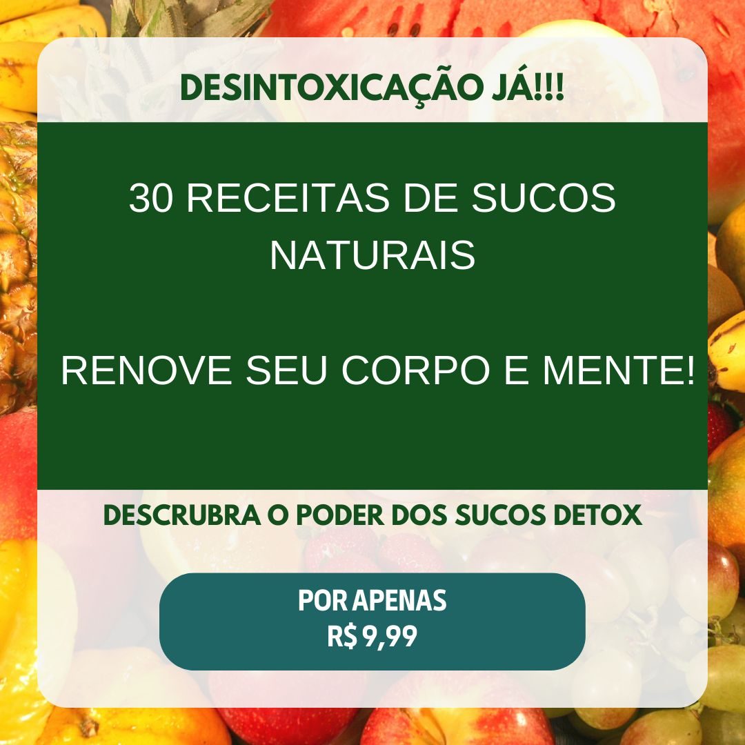 30 receitas de sucos detox